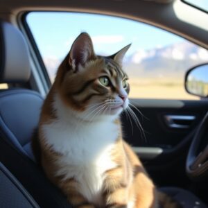 How to travel with a cat in a car